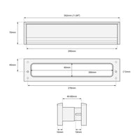 Munster Joinery Postmaster Standard letterbox Black