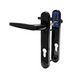 Black Short Backplate Lever Lever Door Handle