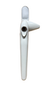 Universal Cockspur White Window handle Left Hand