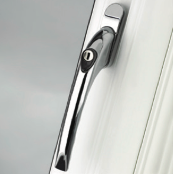 Pro Linea Universal PVC window handle Silver 40mm long Spindle – Window ...