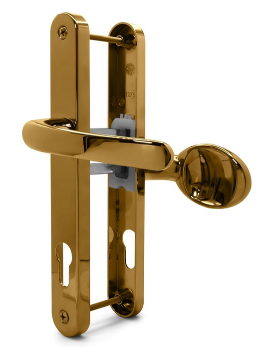 Gold lever pad Door Handle