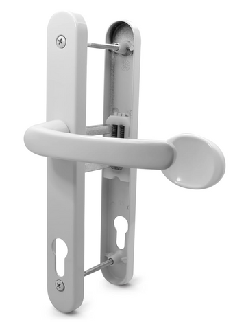 compare product White Lever Pad Door Handle