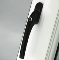 Pro Linea Universal PVC window handle Black 15mm long Spindle