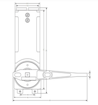 Assa Abloy Concealed Transom door closer Kit Hold open