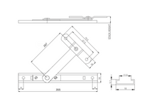 Permanent window restrictor 14 inch long